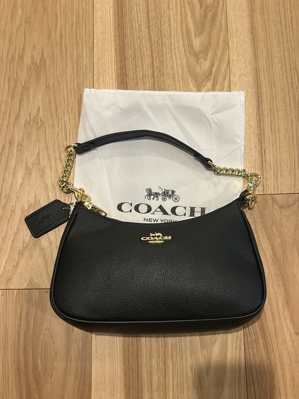 Black coach purse